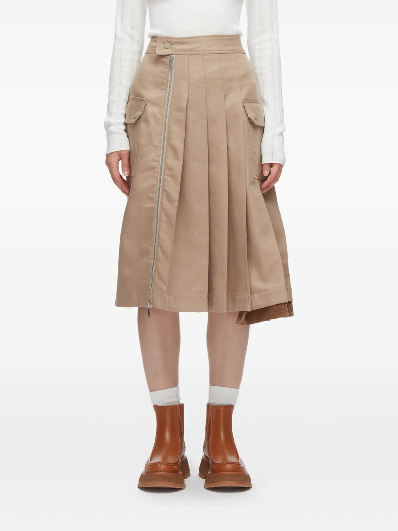 Pleated Zip Utility Skirt 4