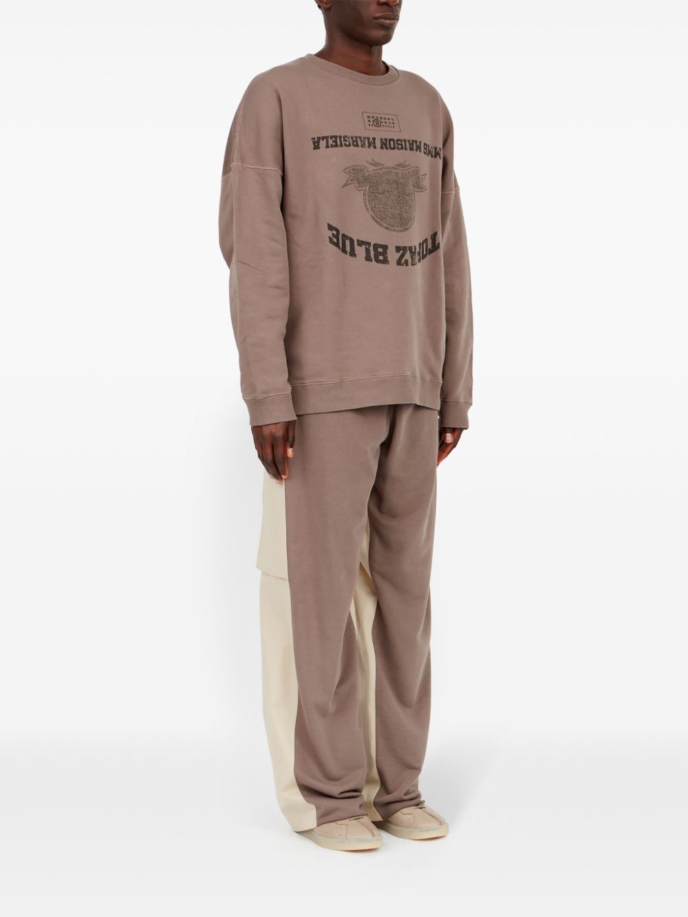 numbers-motif sweatshirt - 3