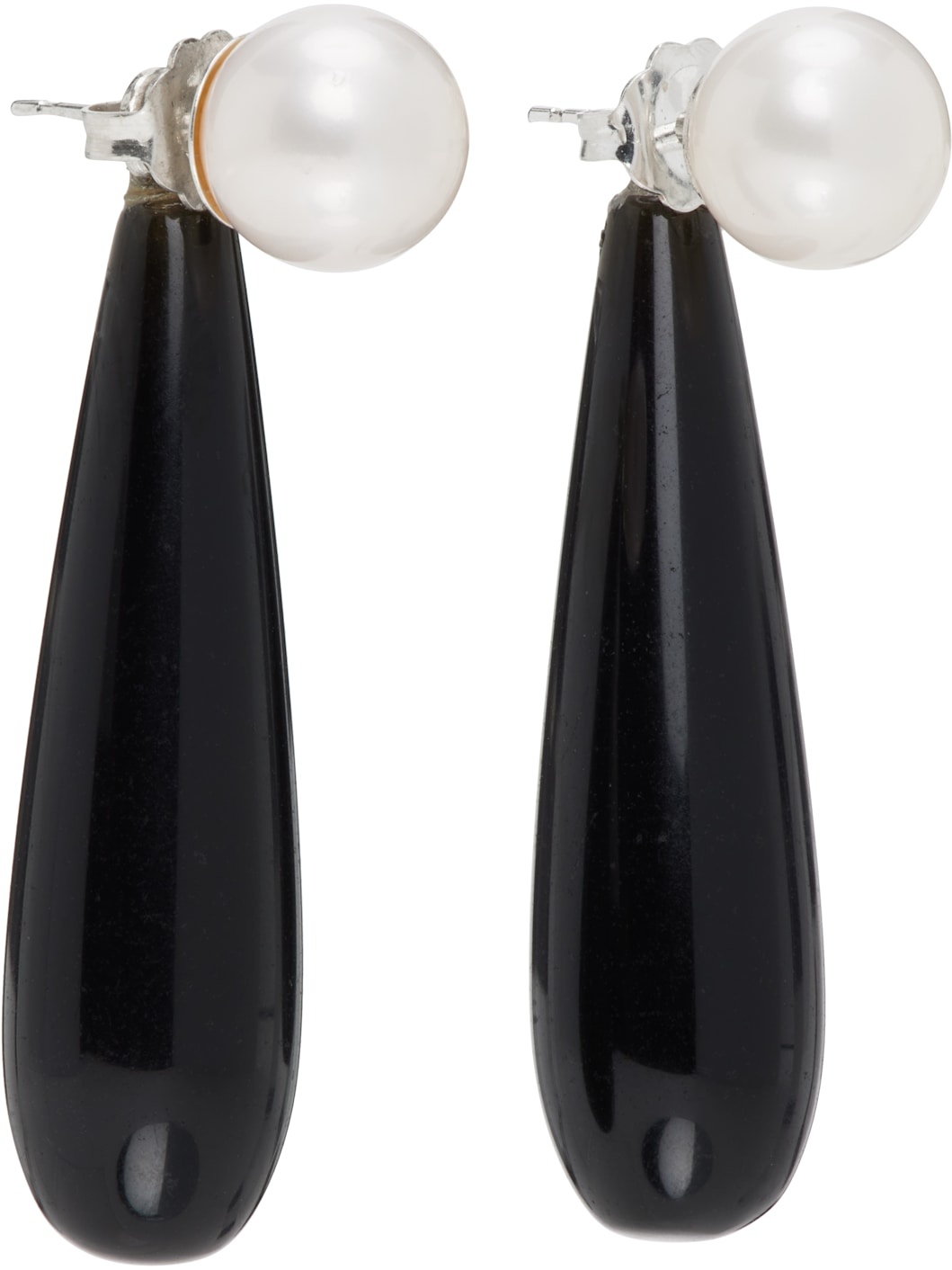 White Small Angelyne Earrings - 2
