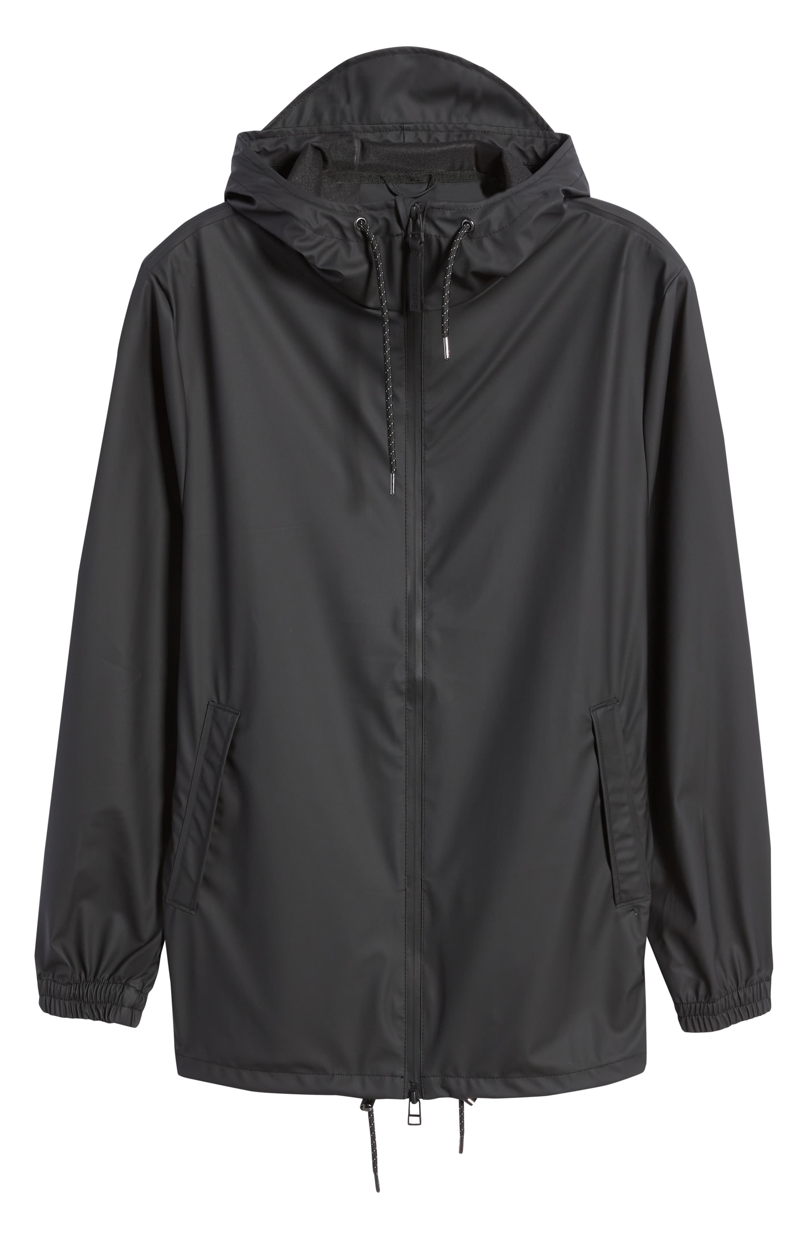 Rains Storm Breaker Waterproof Rain Jacket in Black at Nordstrom - 6