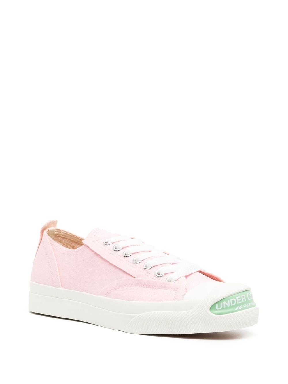 logo-print low-top sneakers - 2