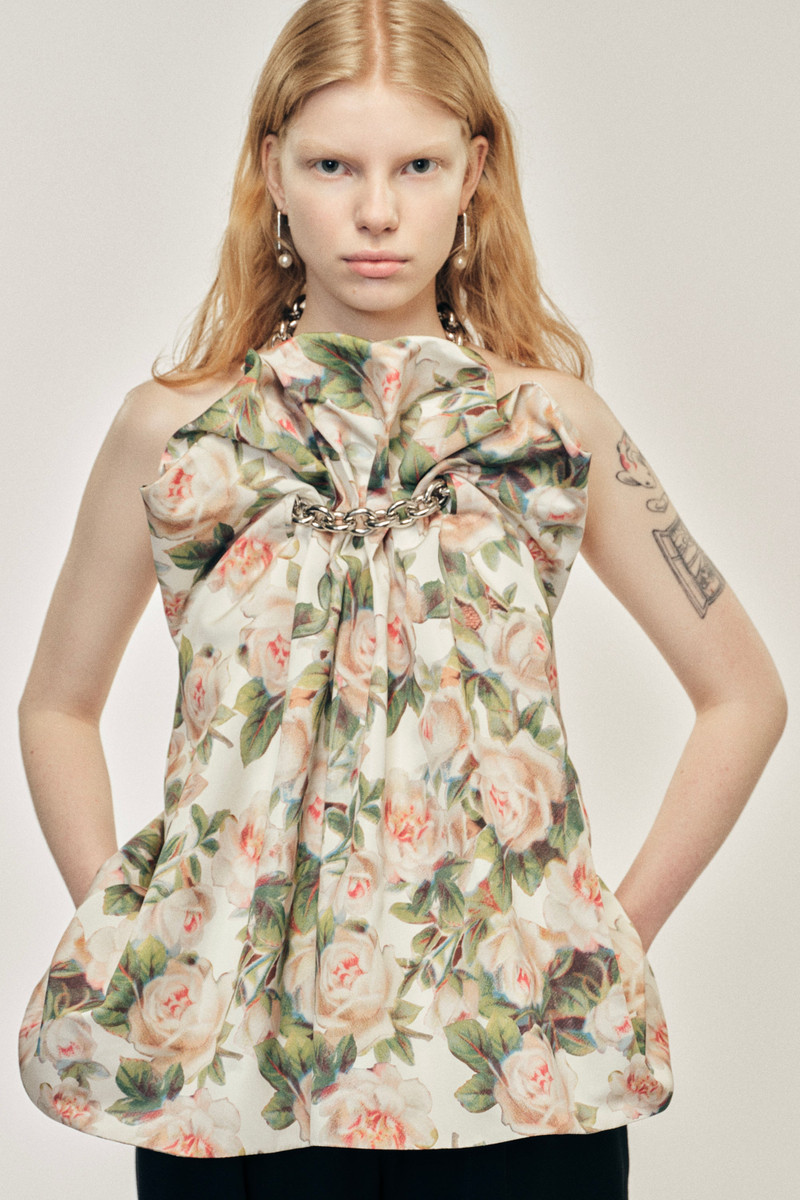 Ruched Duchess Chain Balloon Top 3