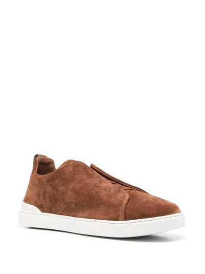 Z Zegna slip-on suede trainers outlook