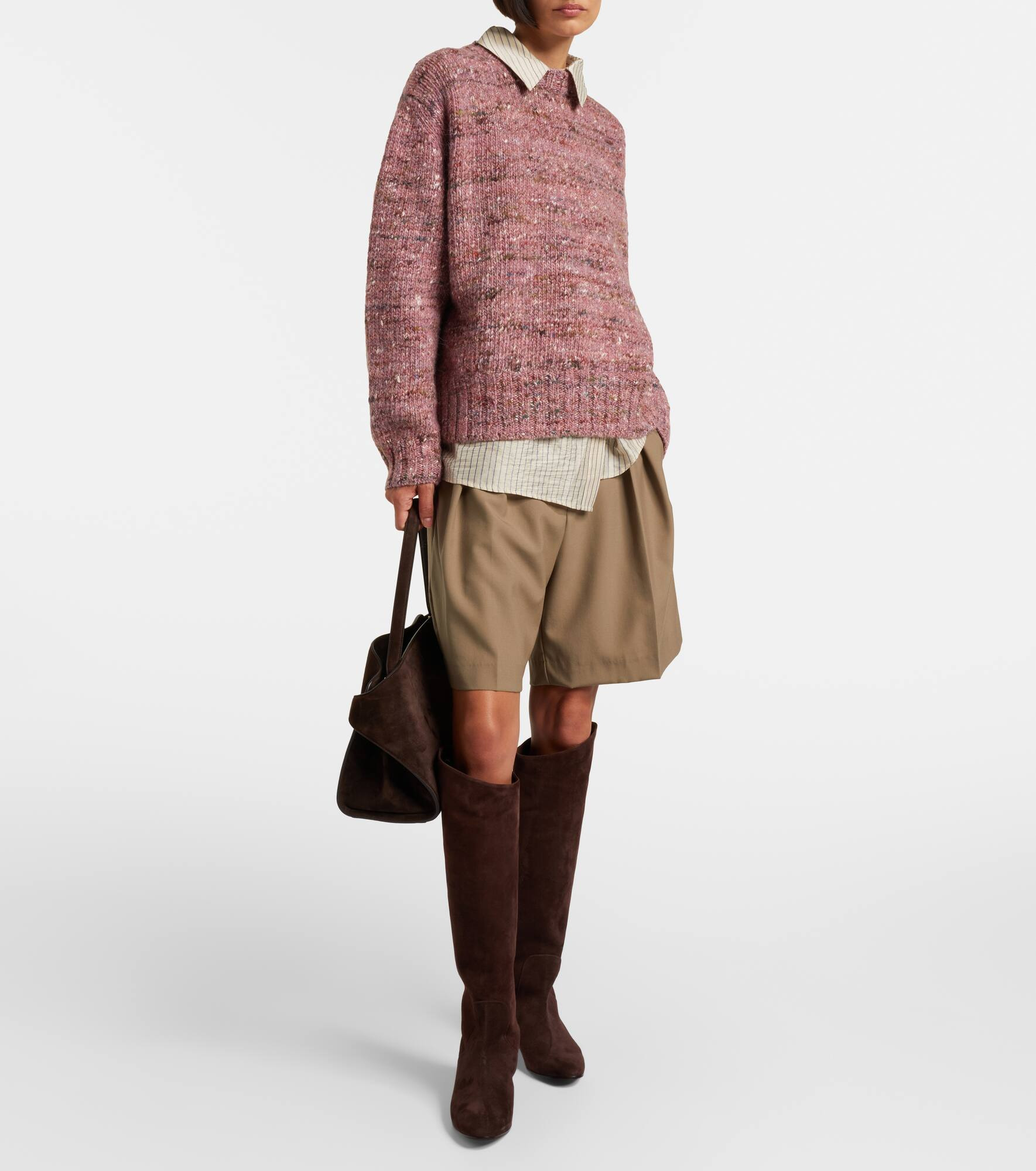 Allegra suede knee-high boots - 3