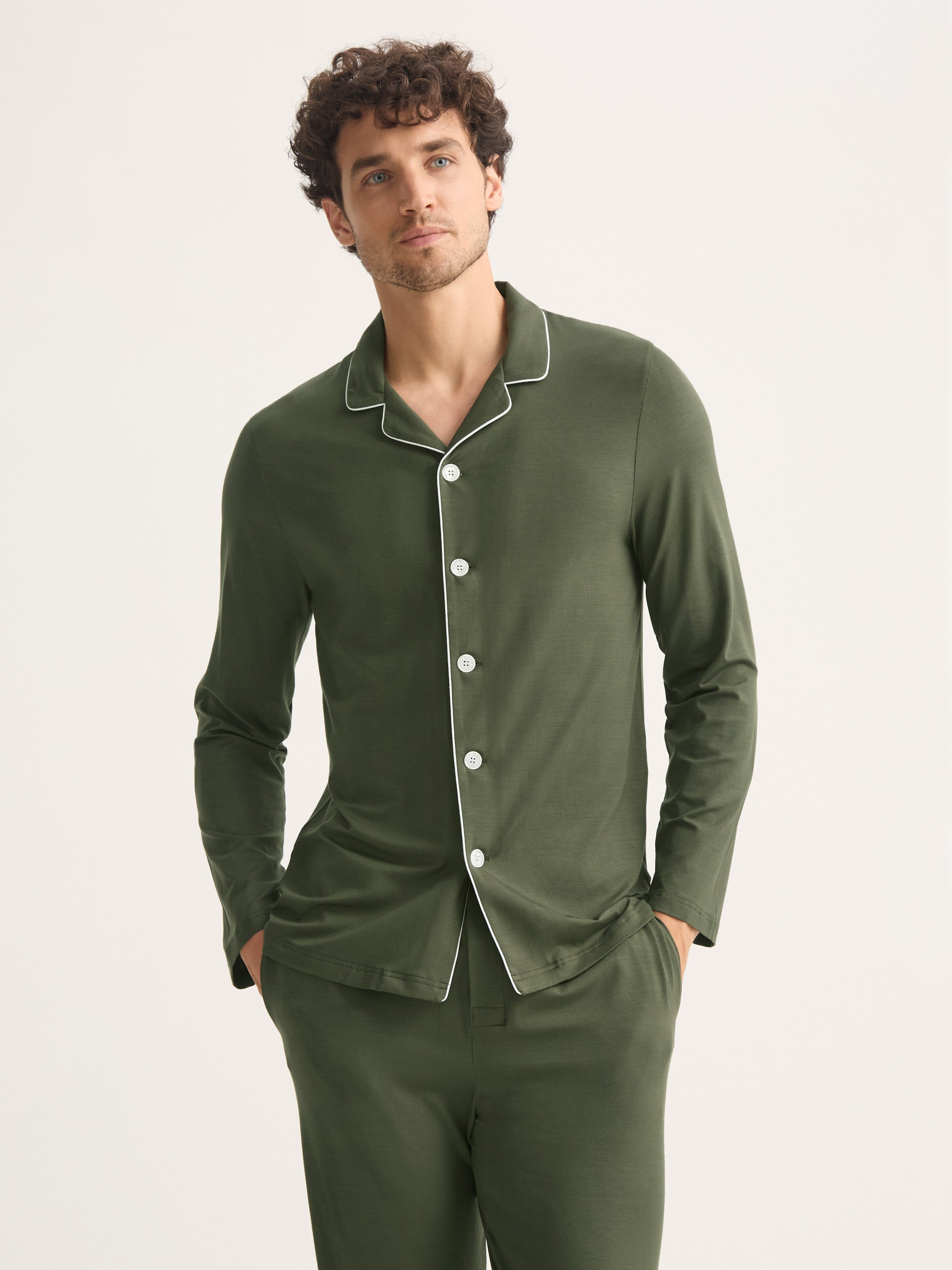 Men's Pajamas Basel Micro Modal Stretch Evergreen - 4