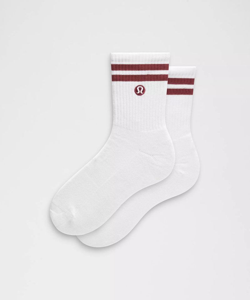 Unisex Daily Essential Quarter Socks *Stripe 1