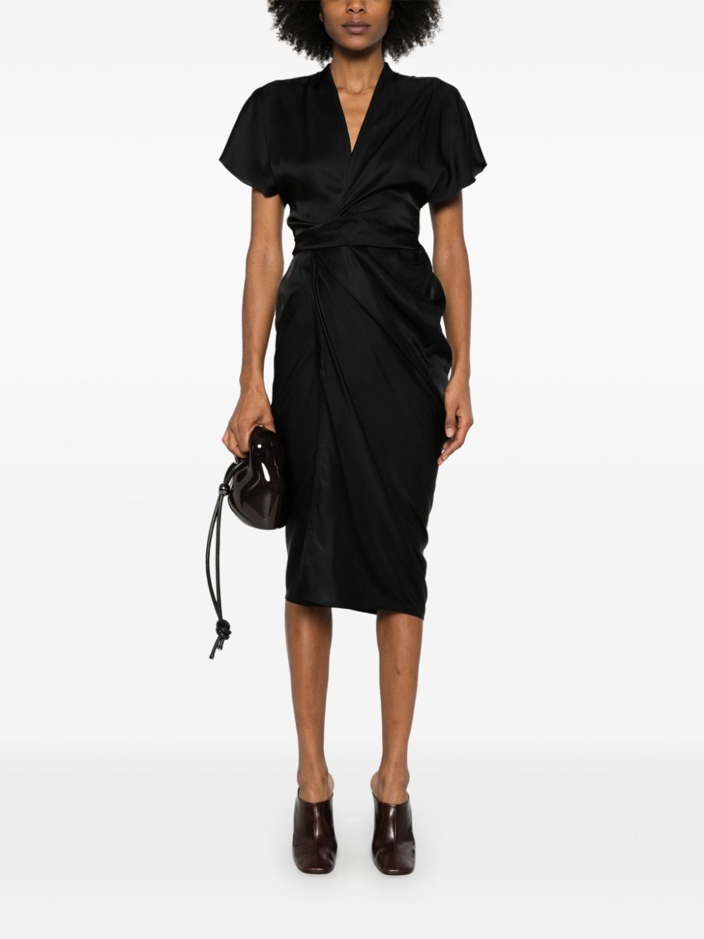 wrap midi dress - 2