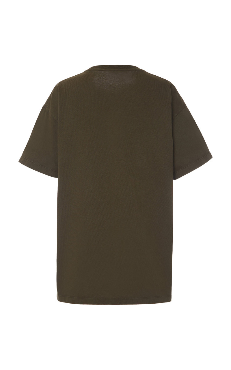 Embroidered Jersey T-Shirt green 3