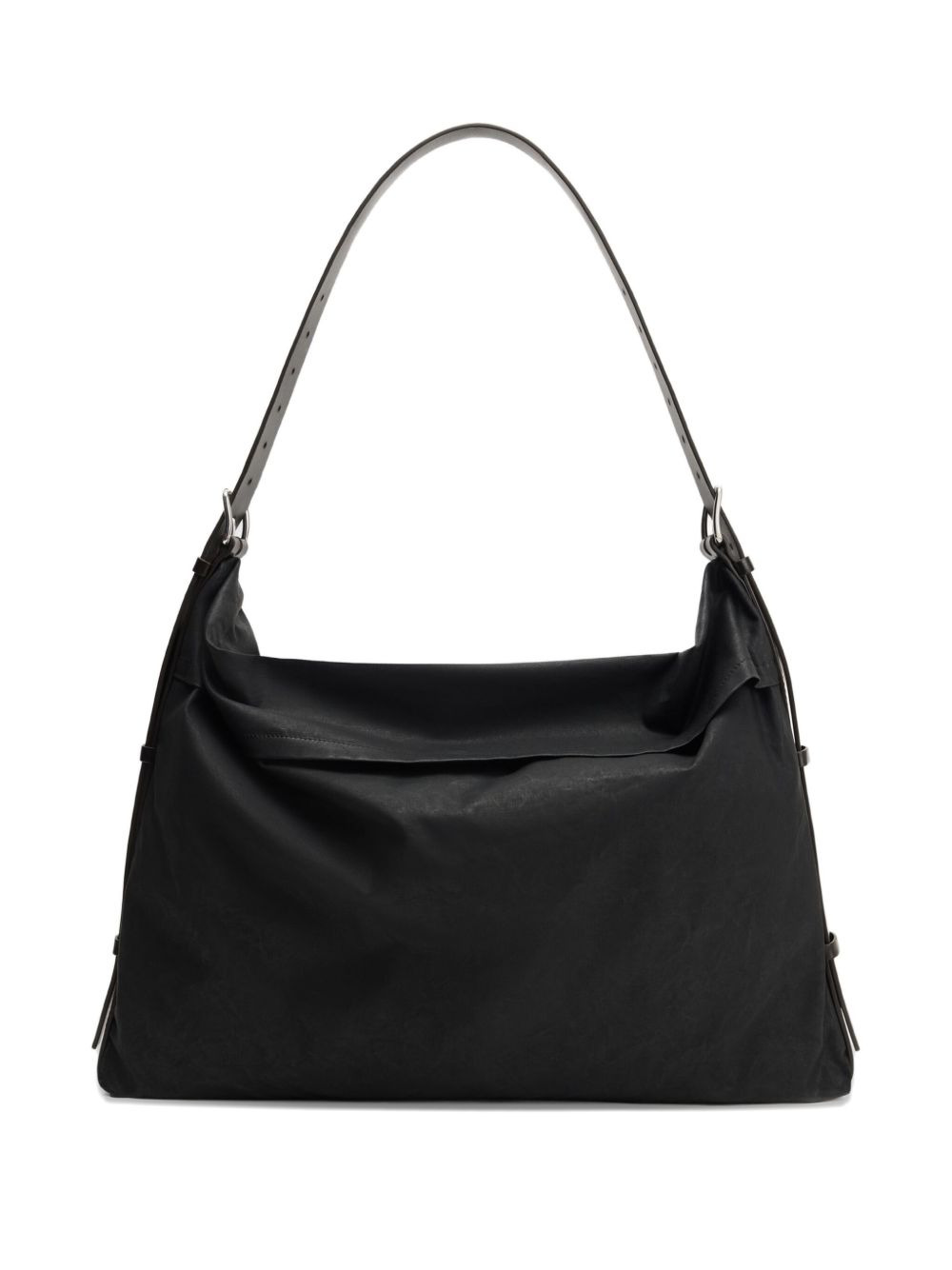 medium leather-strap pocket bag - 1