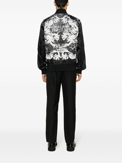 VERSACE JEANS COUTURE baroque-print bomber jacket outlook