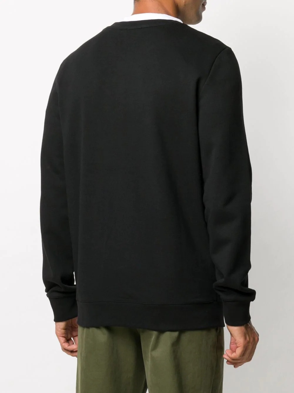 logo-print crew neck sweatshirt - 4