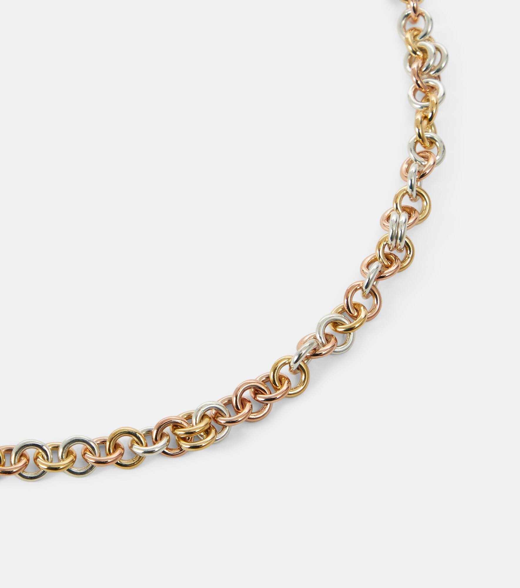 Serpens 18kt gold, rose gold and sterling silver chain necklace - 6
