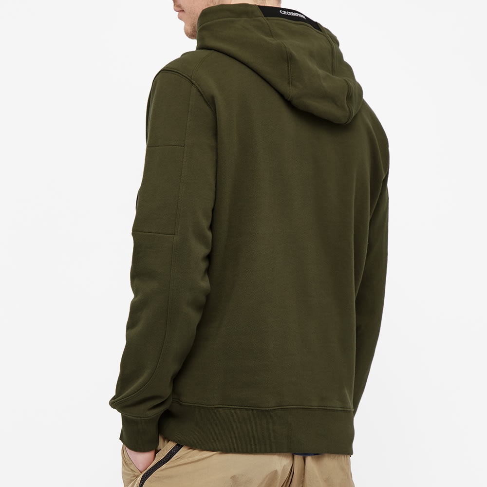 C.P. Company Diagonal Raised Fleece Arm Lens Popover Hoody - 5