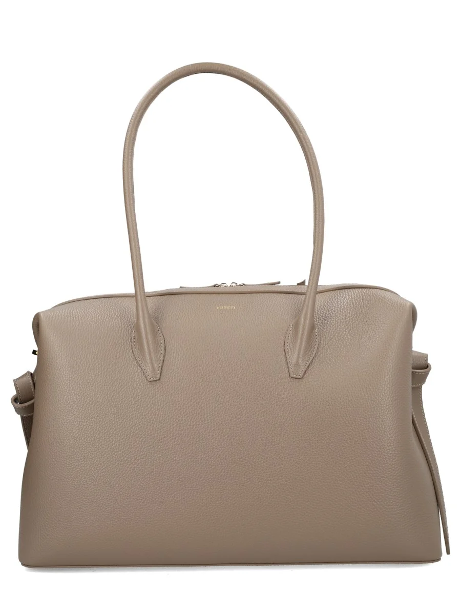 BORSA BRIOCHE LARGE IN PELLE - 1