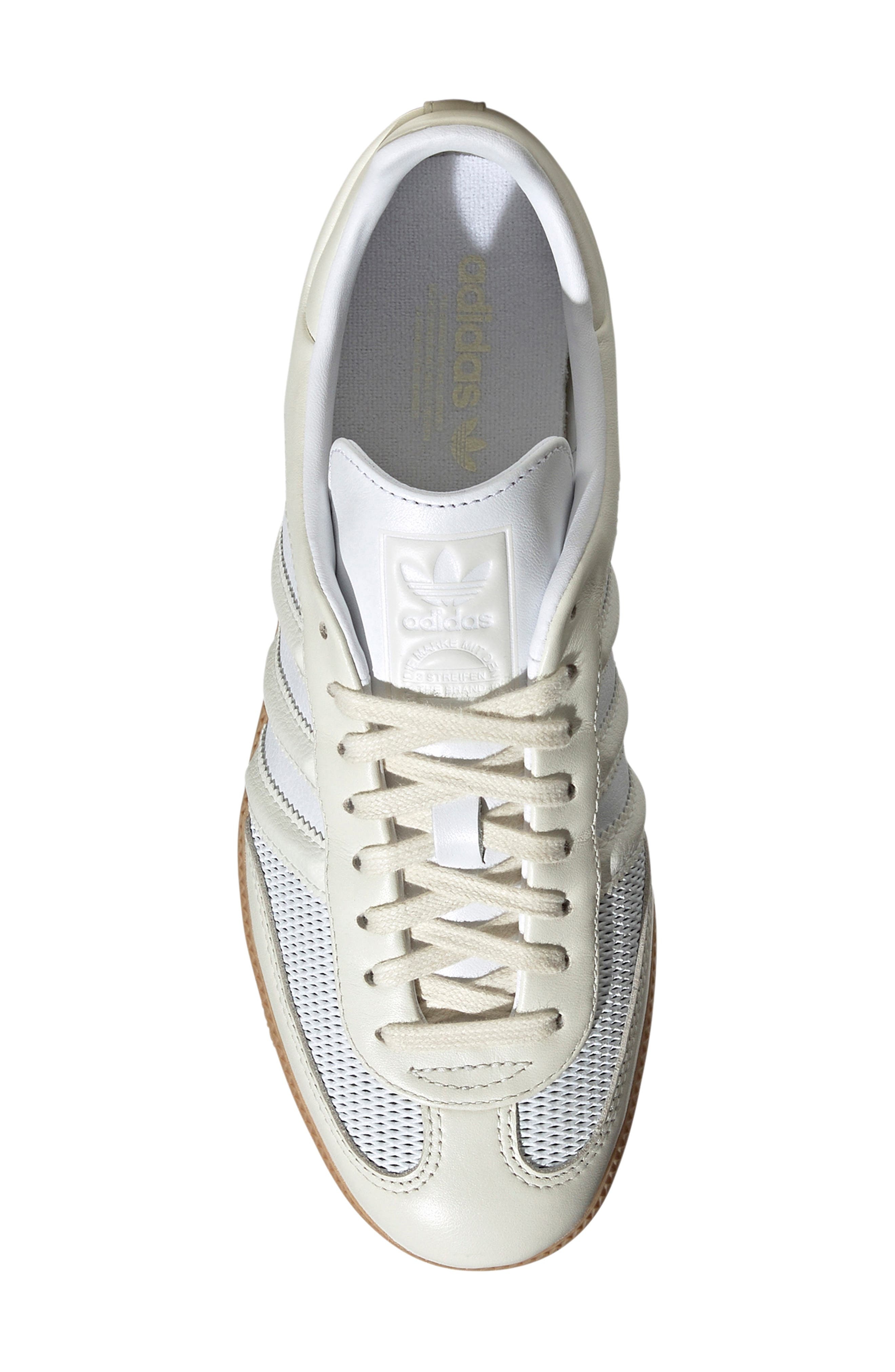 adidas Samba OG Sneaker in White/Off White/Gum at Nordstrom - 4