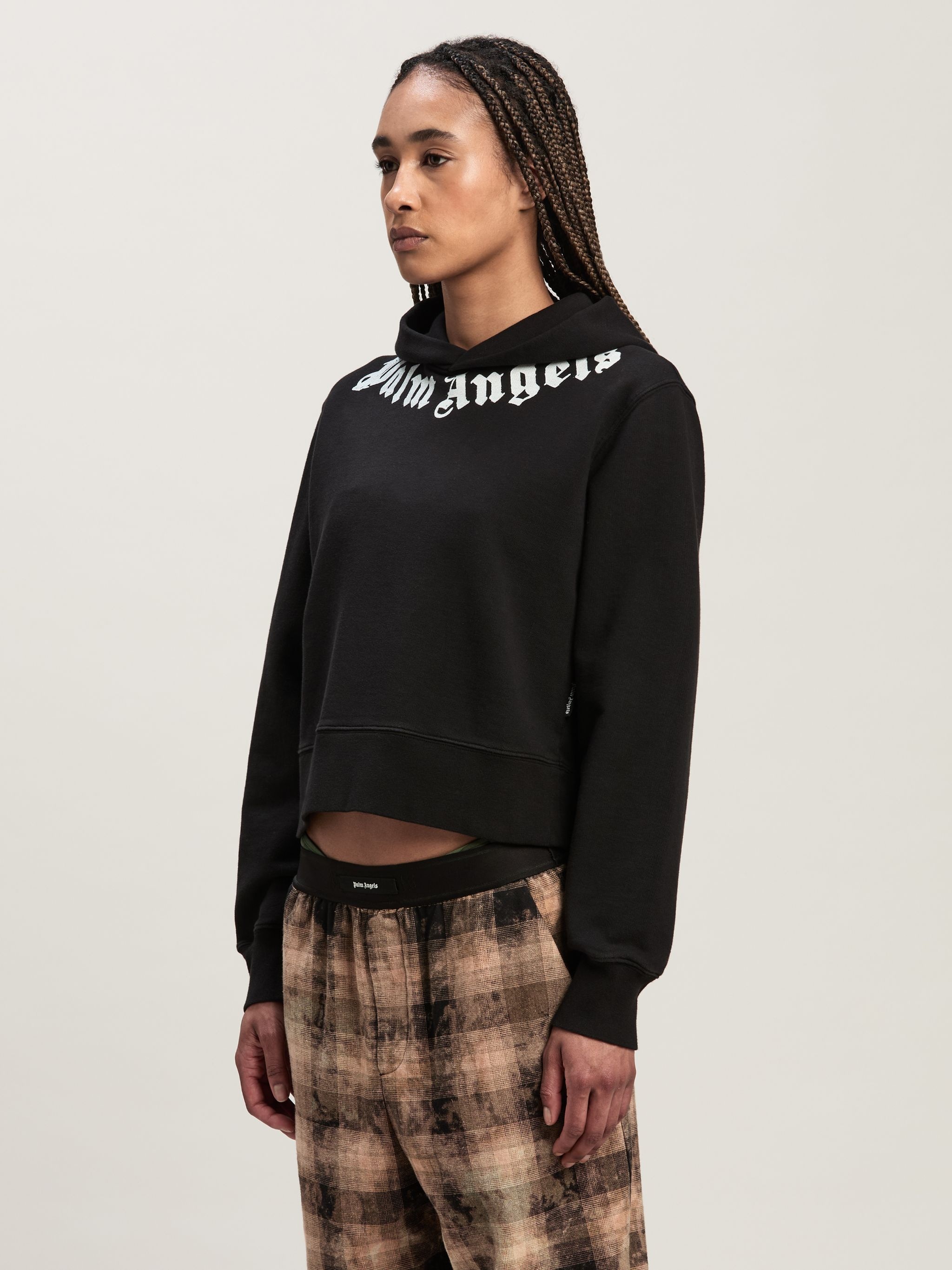 Neck logo Fitted hoodie - 4