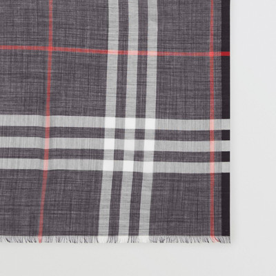 Burberry Lightweight Check Wool Silk Scarf outlook