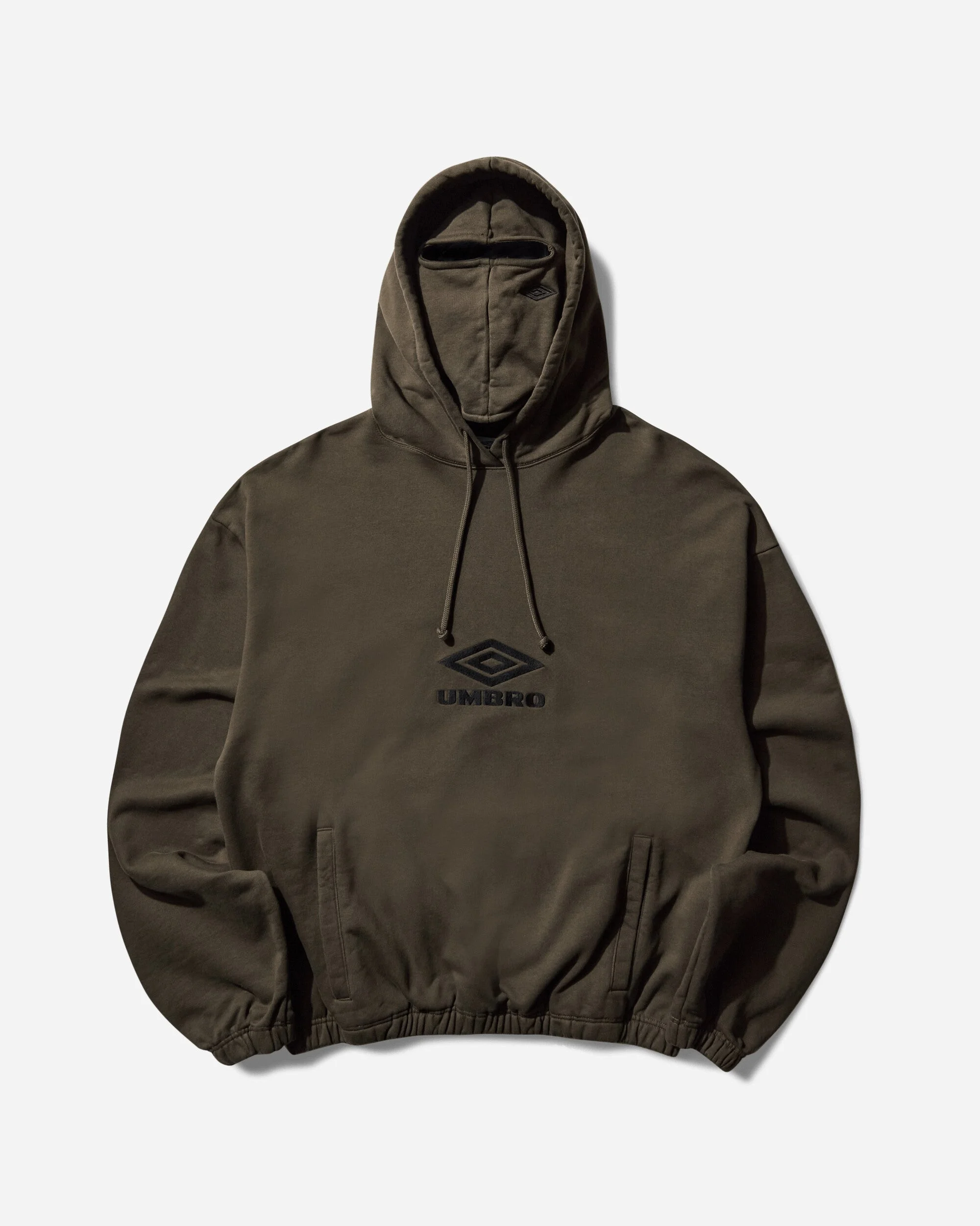 OG Logo Masked Hoodie Dark Olive - 1