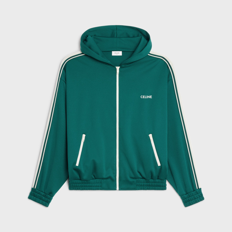 REVERSIBLE CELINE ZIP-UP HOODIE IN JERSEY 1