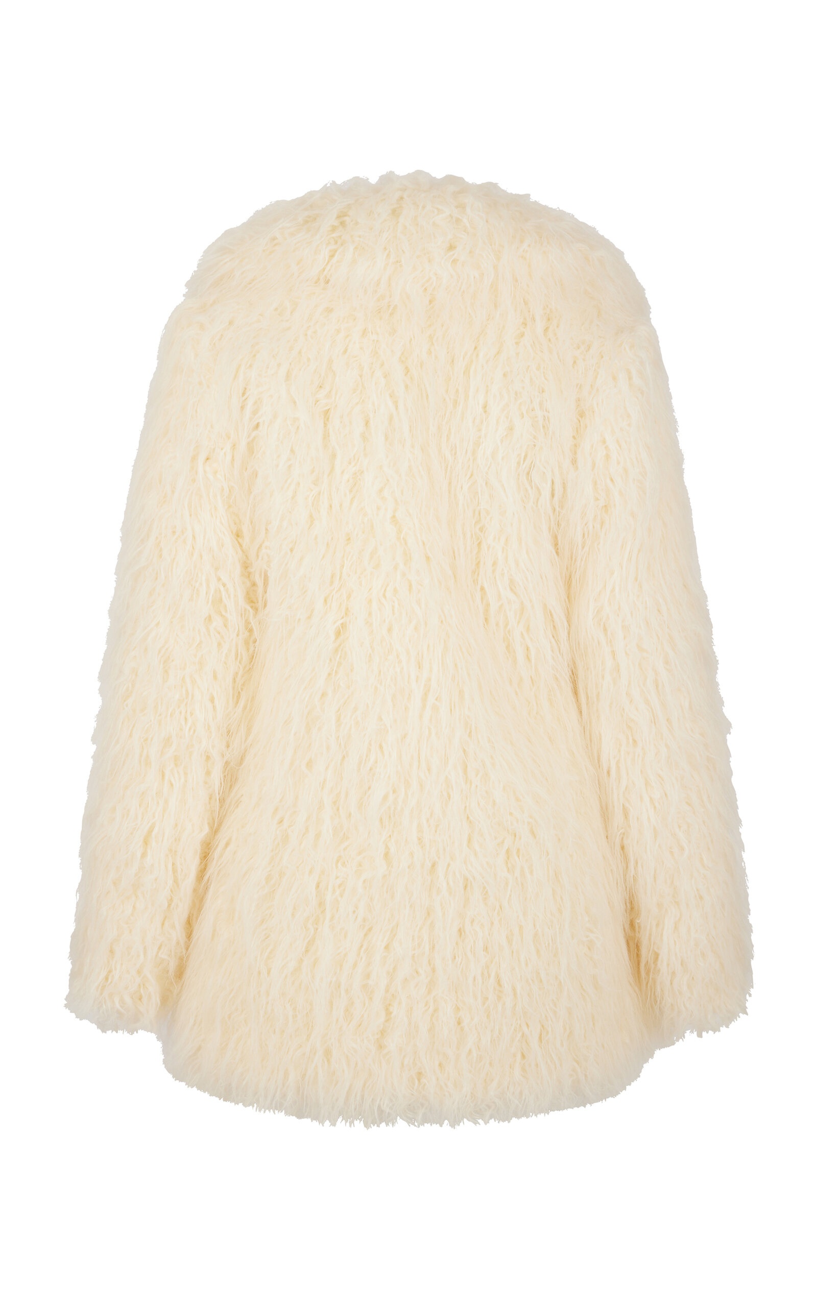 Vegan Fur Coat ivory - 7