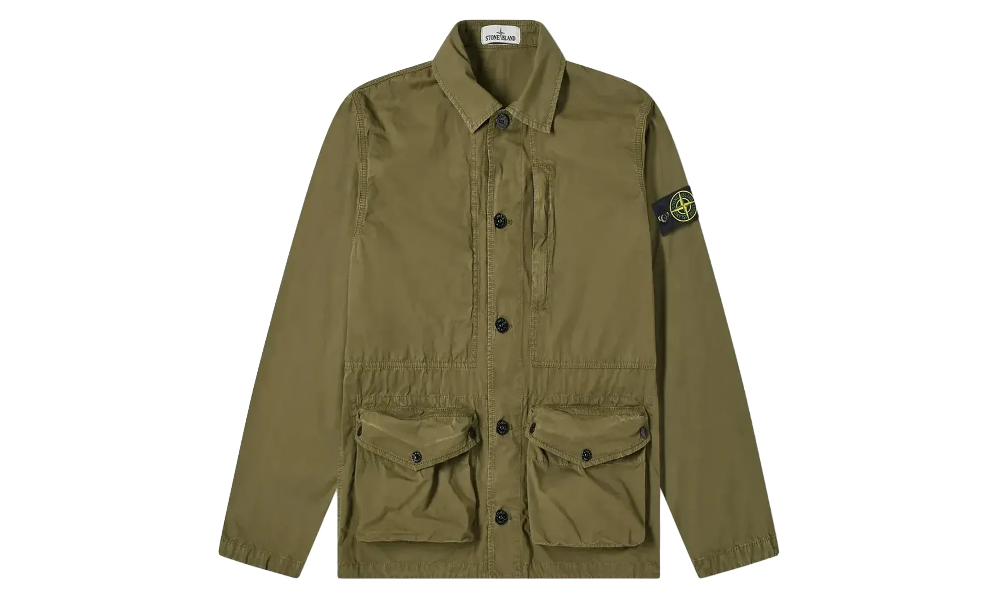 Tela Smerigliata Canvas 3 Pocket Jacket "Olive Green" 7415439WN V0158 - 1