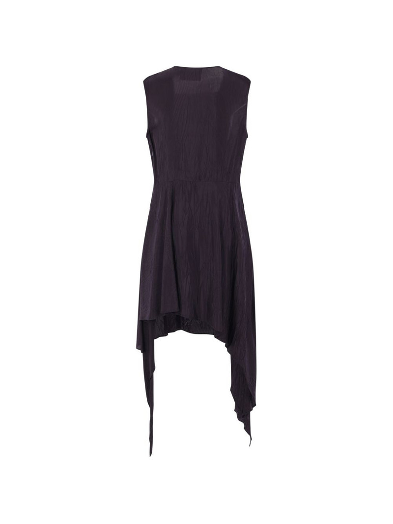 Plan C draped sleeveless midi dress outlook