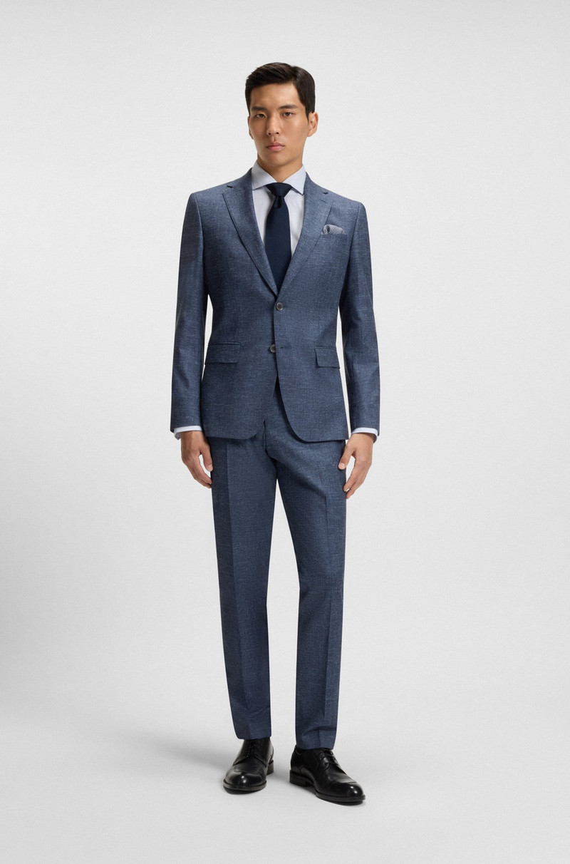 BOSS SLIM-FIT BLAZER IN PATTERNED STRETCH FABRIC outlook