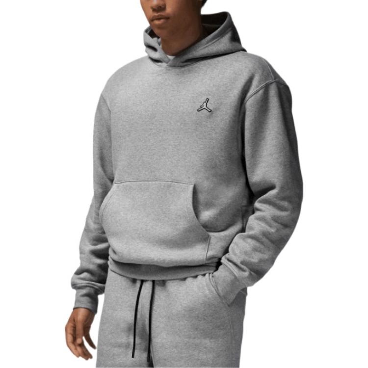 Air Jordan Logo Popover Hoodie 'Grey' DQ7466-091 - 3