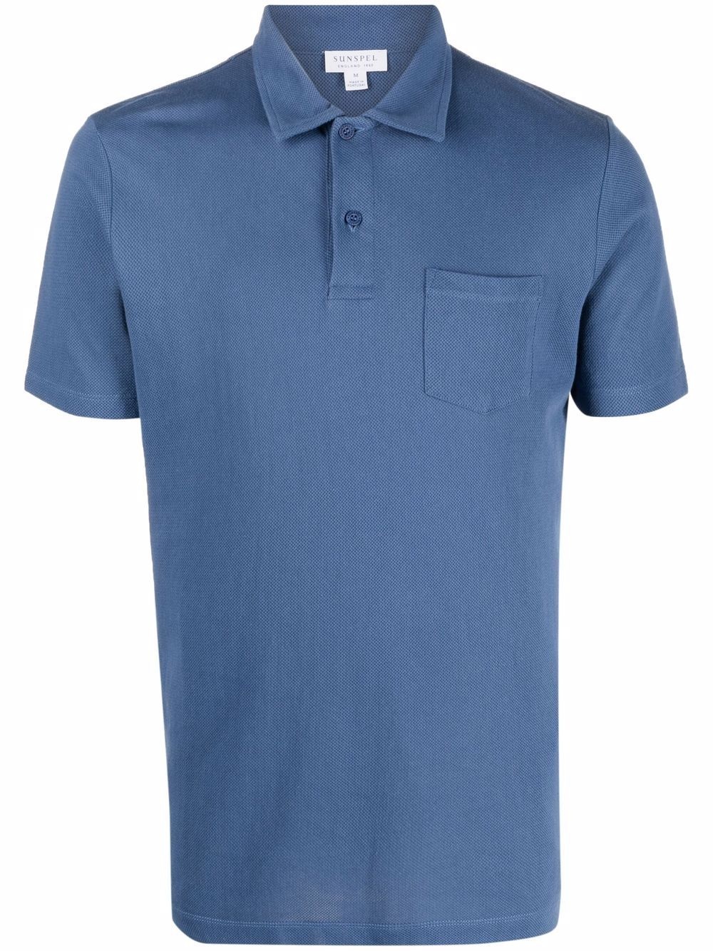 pocket cotton polo shirt - 1