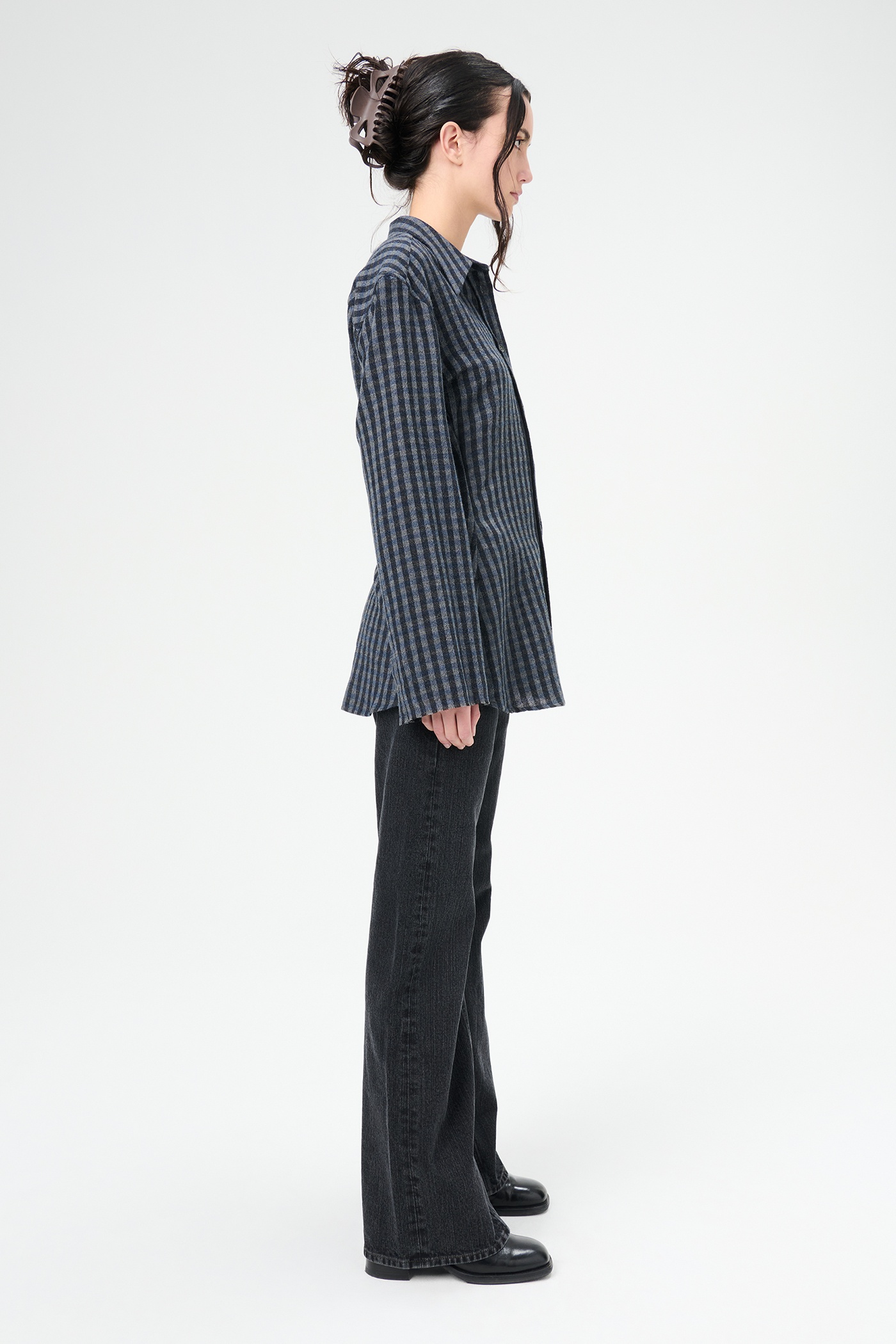 Daisy Shirt Principal Check Rural Wool - 5