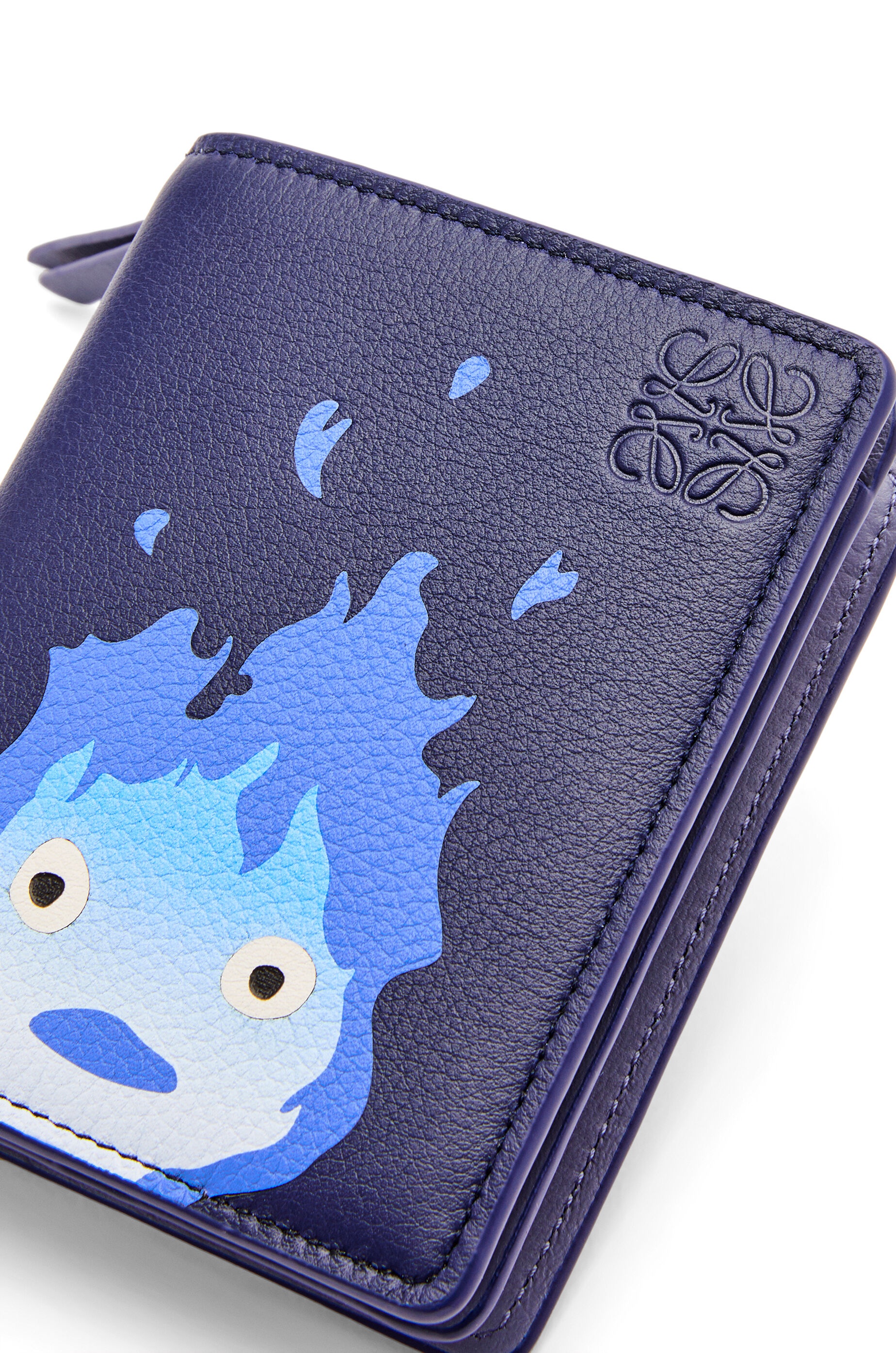 Calcifer compact zip wallet in classic calfskin - 6