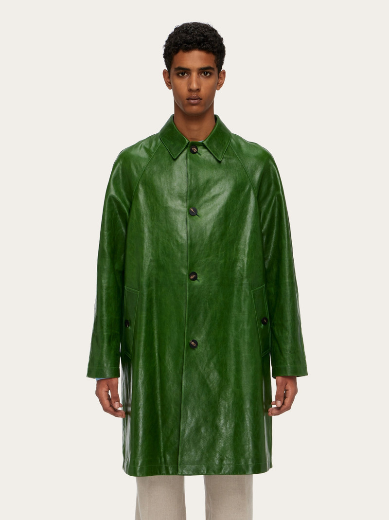 FERRAGAMO Single breasted nappa coat outlook