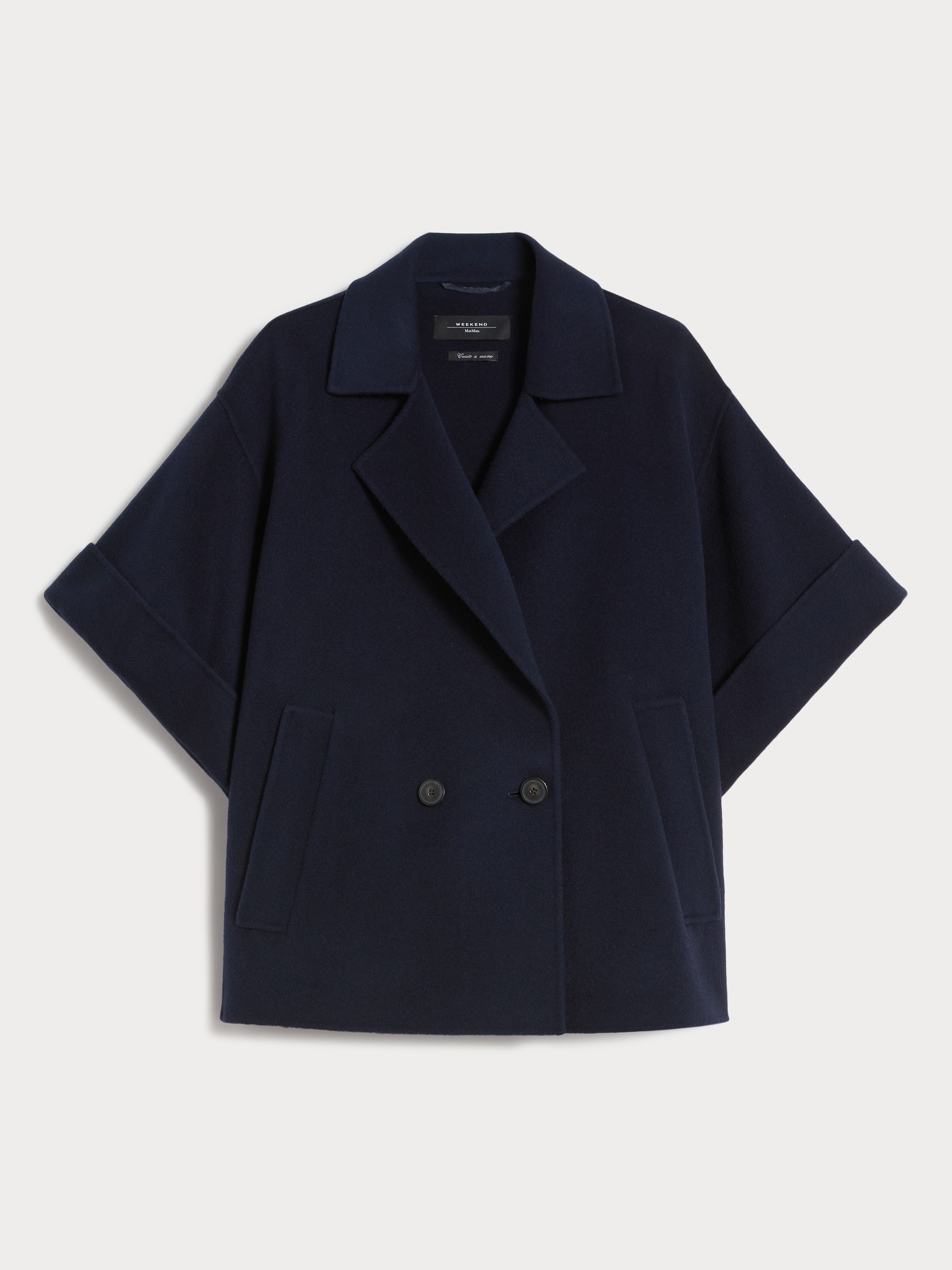 PERA Short wool broadcloth coat - 1