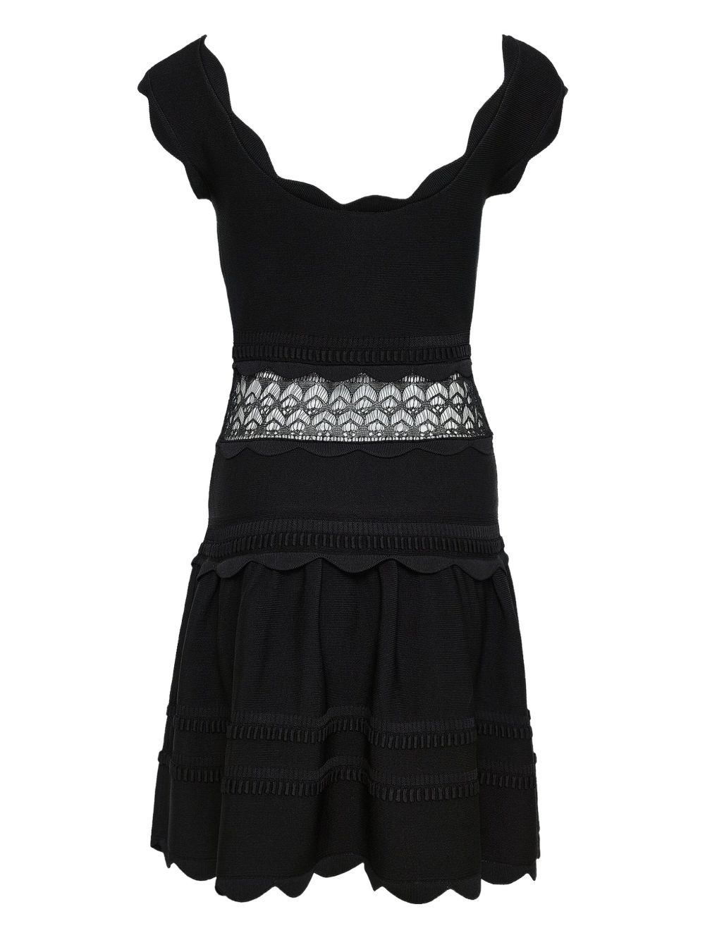 Hopper scalloped lace-insert dress - 2