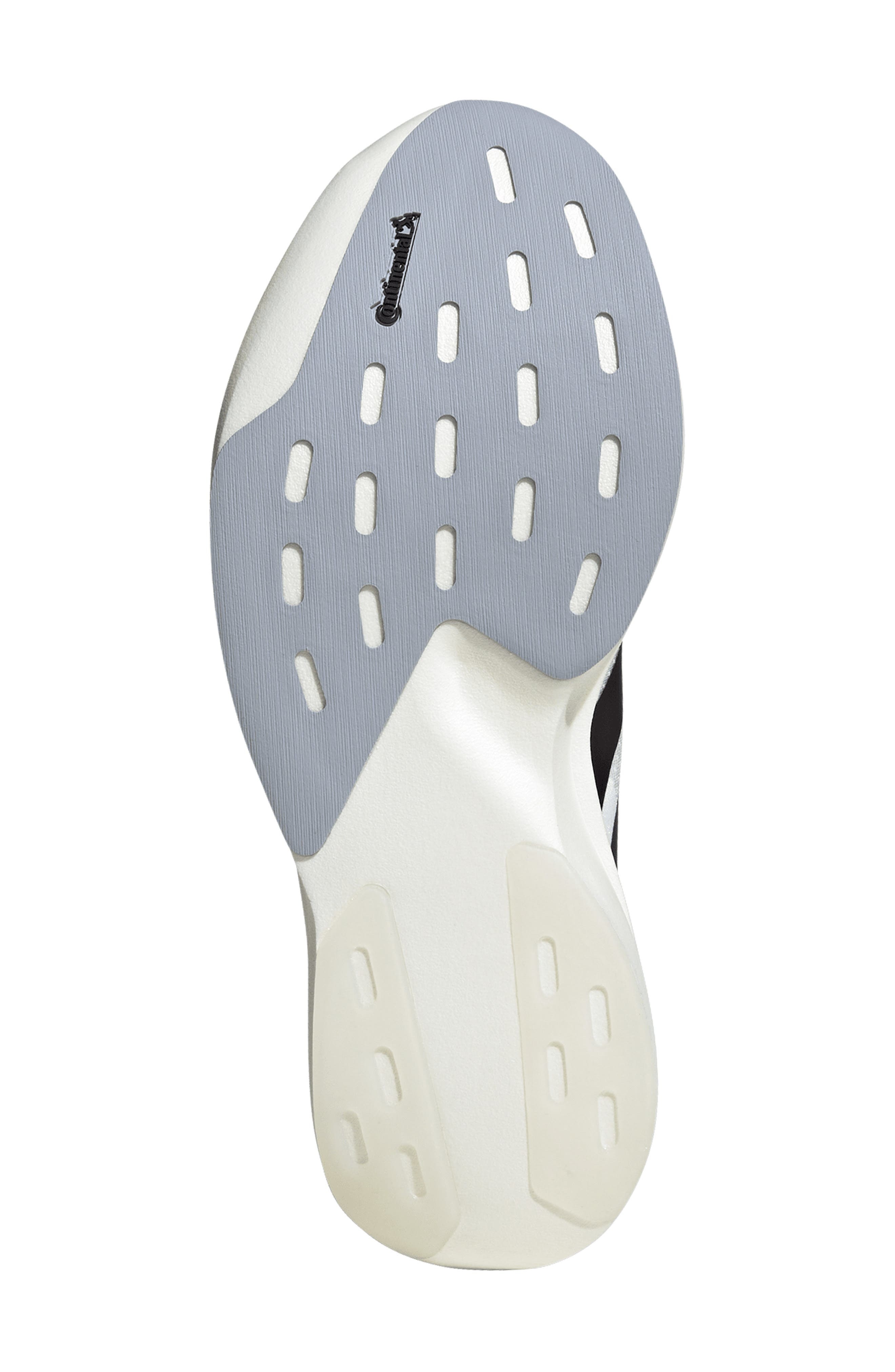 adidas Gender Inclusive Adizero Evo SL Running Shoe in White/Black/White at Nordstrom - 5
