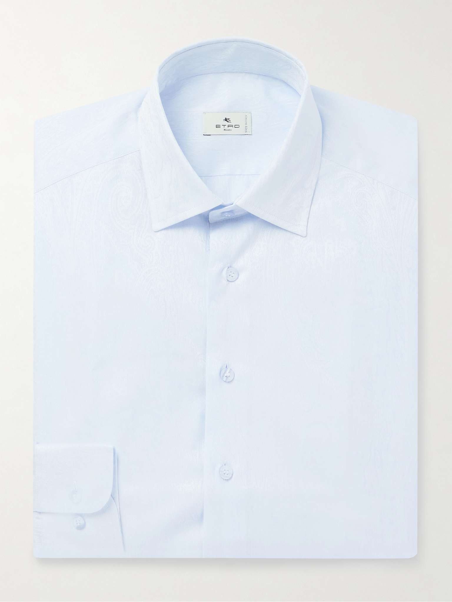 Slim-Fit Cotton-Jacquard Shirt - 2