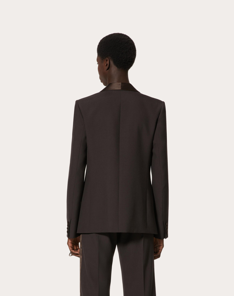 WOOL DINNER JACKET WITH MAISON VALENTINO TAILORING LABEL AND CHIFFON INNER BIB 4
