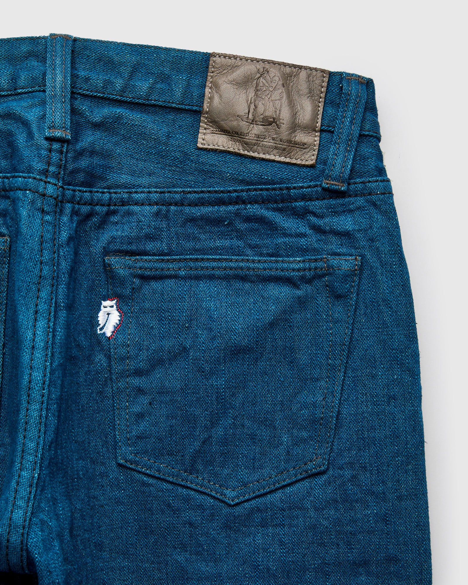 PBO-002-003 "Asagi" 16.5oz Rinsed Selvedge Denim - Regular Straight Fit - 4