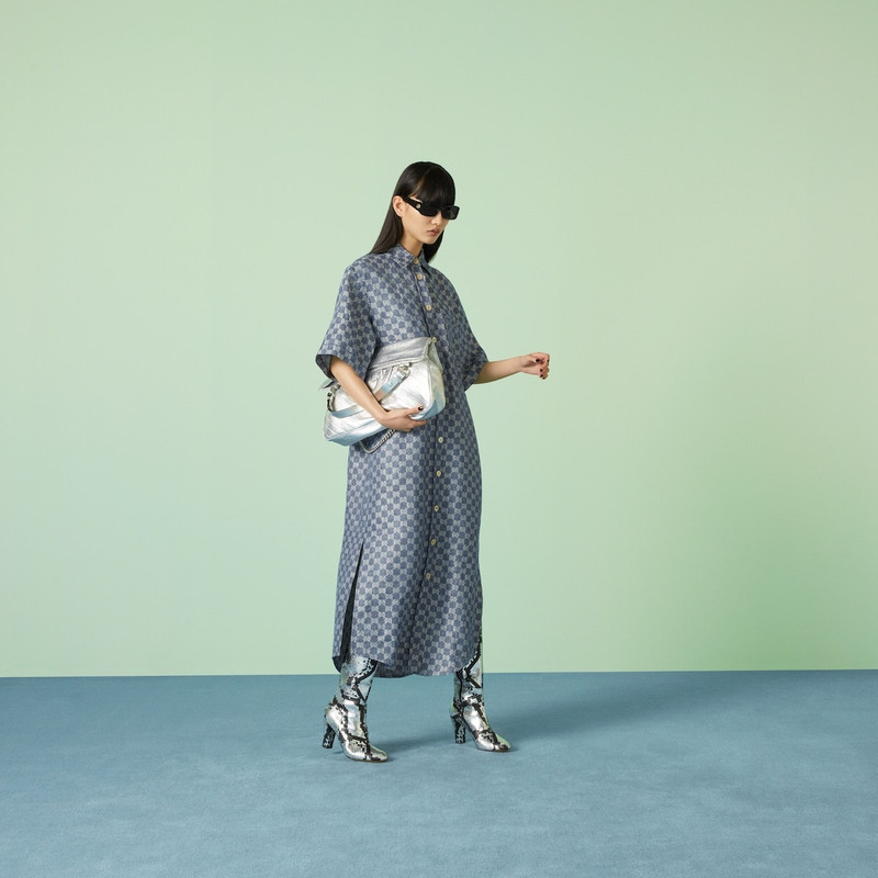 GG linen jacquard dress 2