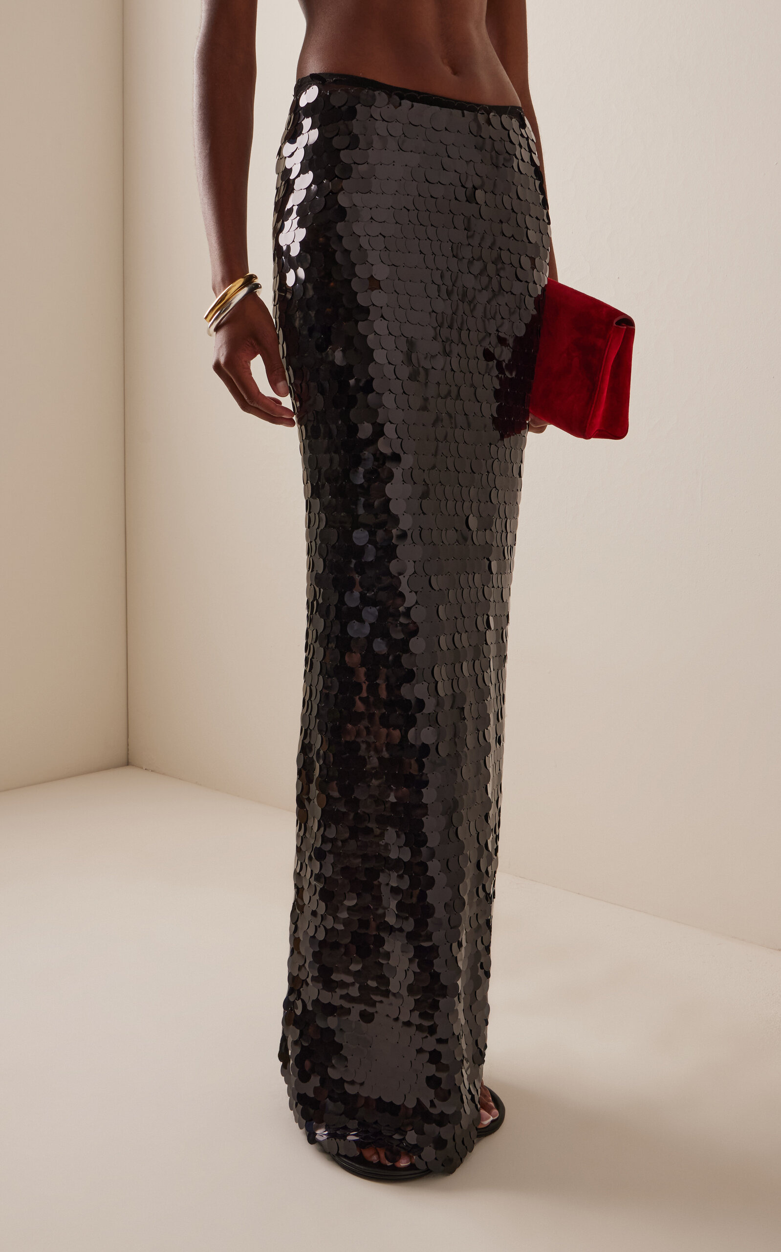 Sequined Mermaid Skirt black - 3