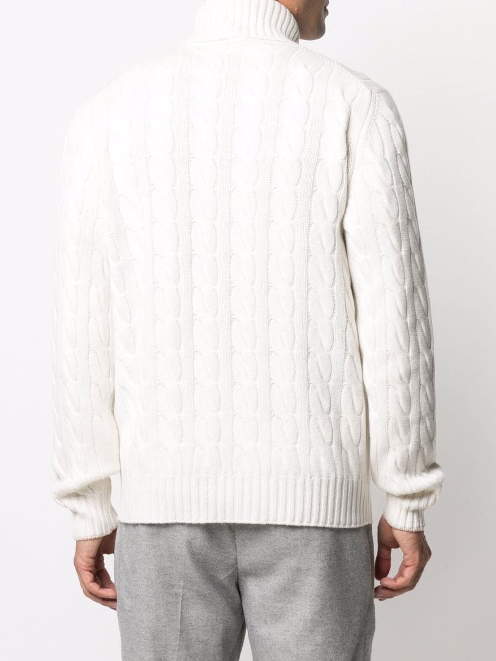 cable-knit cashmere jumper - 4