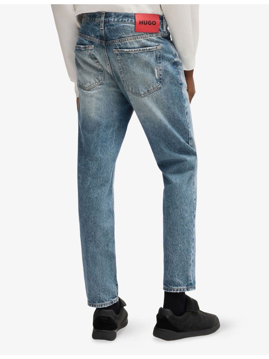 Slim-Fit Straight-Leg Denim Jeans - 4