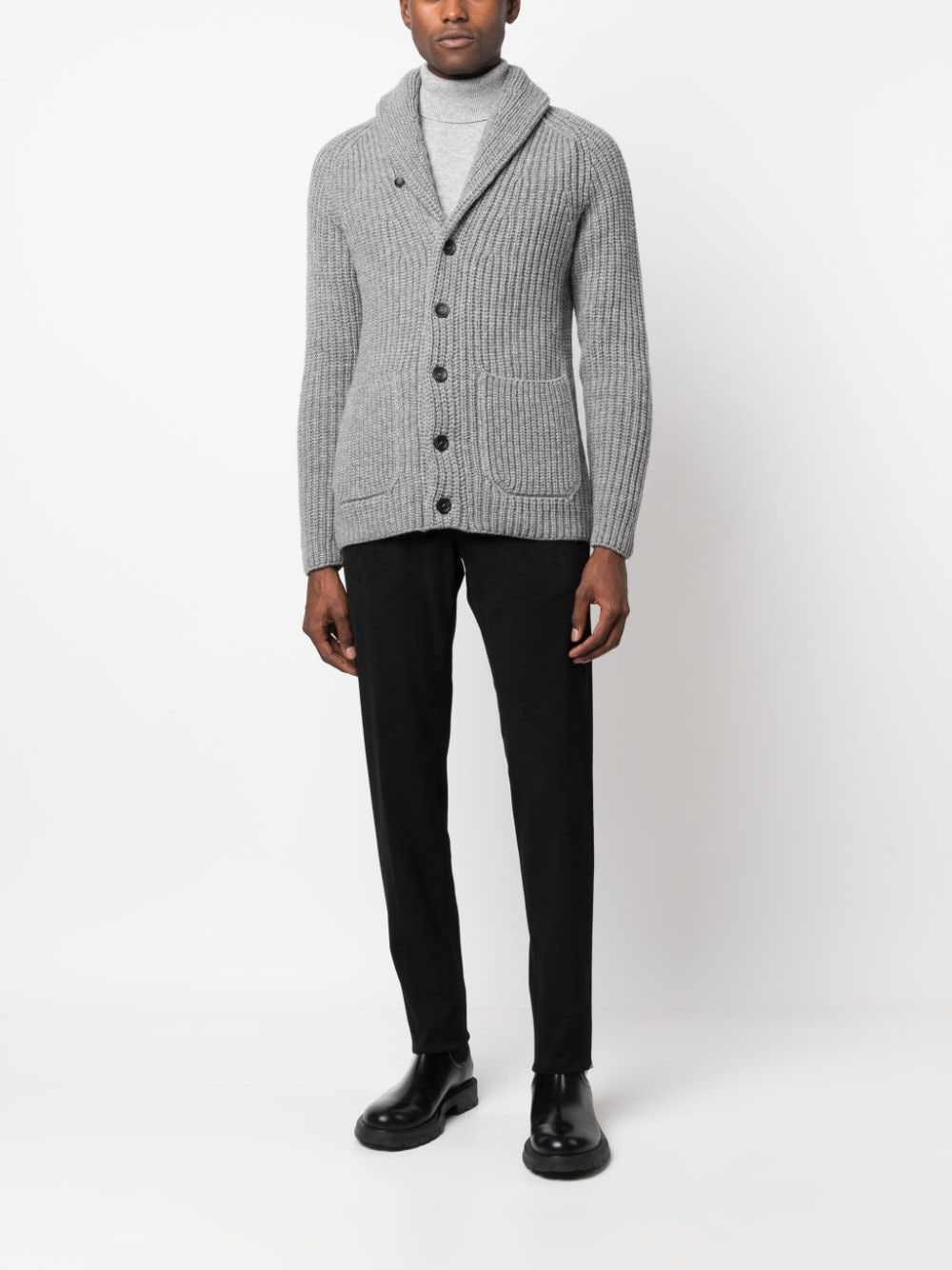 slim-cut stretch-cotton chino trousers - 2