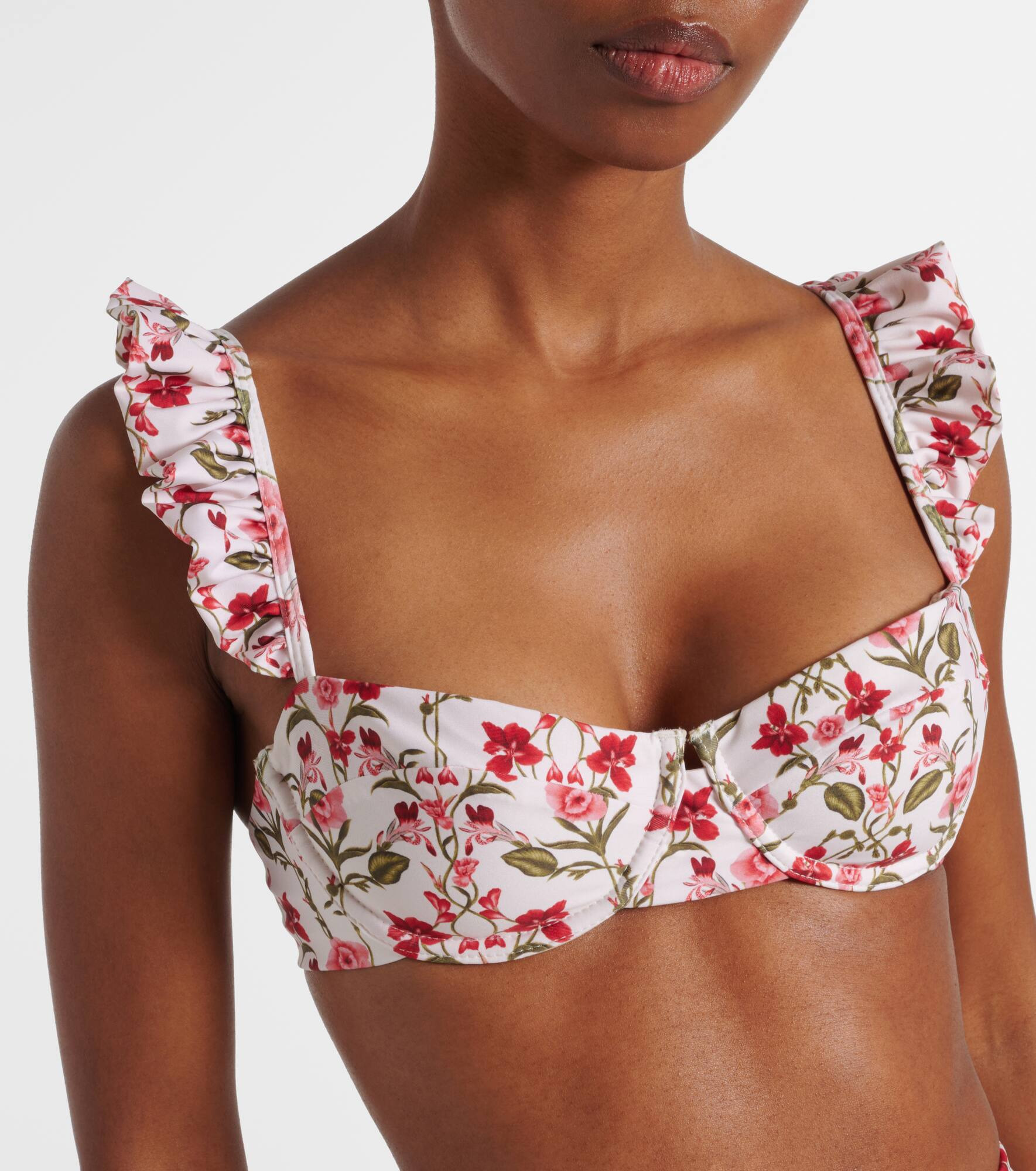 Kiwi floral bikini top - 4