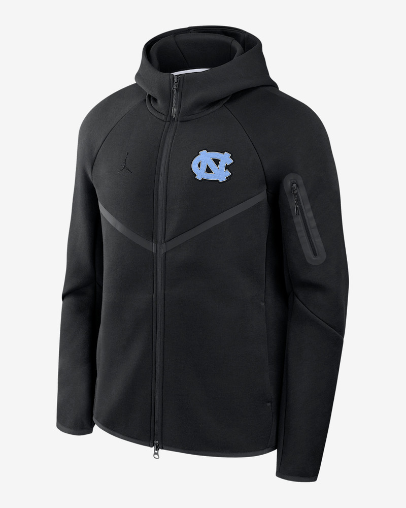 North Carolina Tech Fleece Windrunner Men's Jordan Brand College Full-Zip Hooded Jacket 1