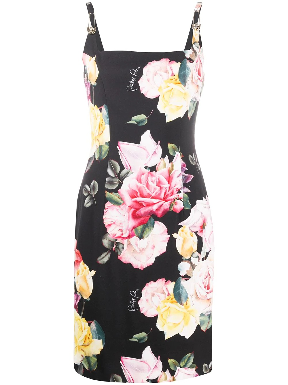 floral shift dress - 1