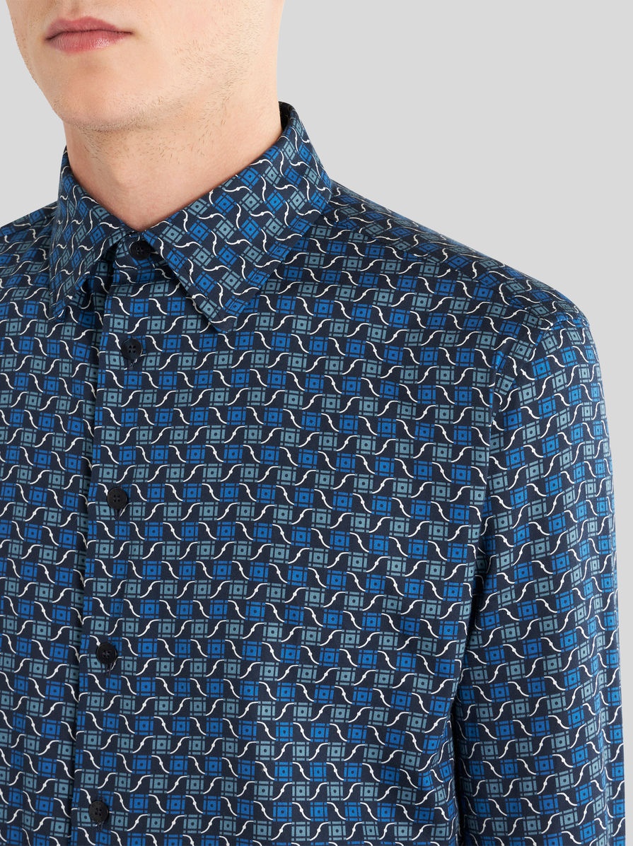 SHIRT WITH TIE PRINT PATTERN - 3