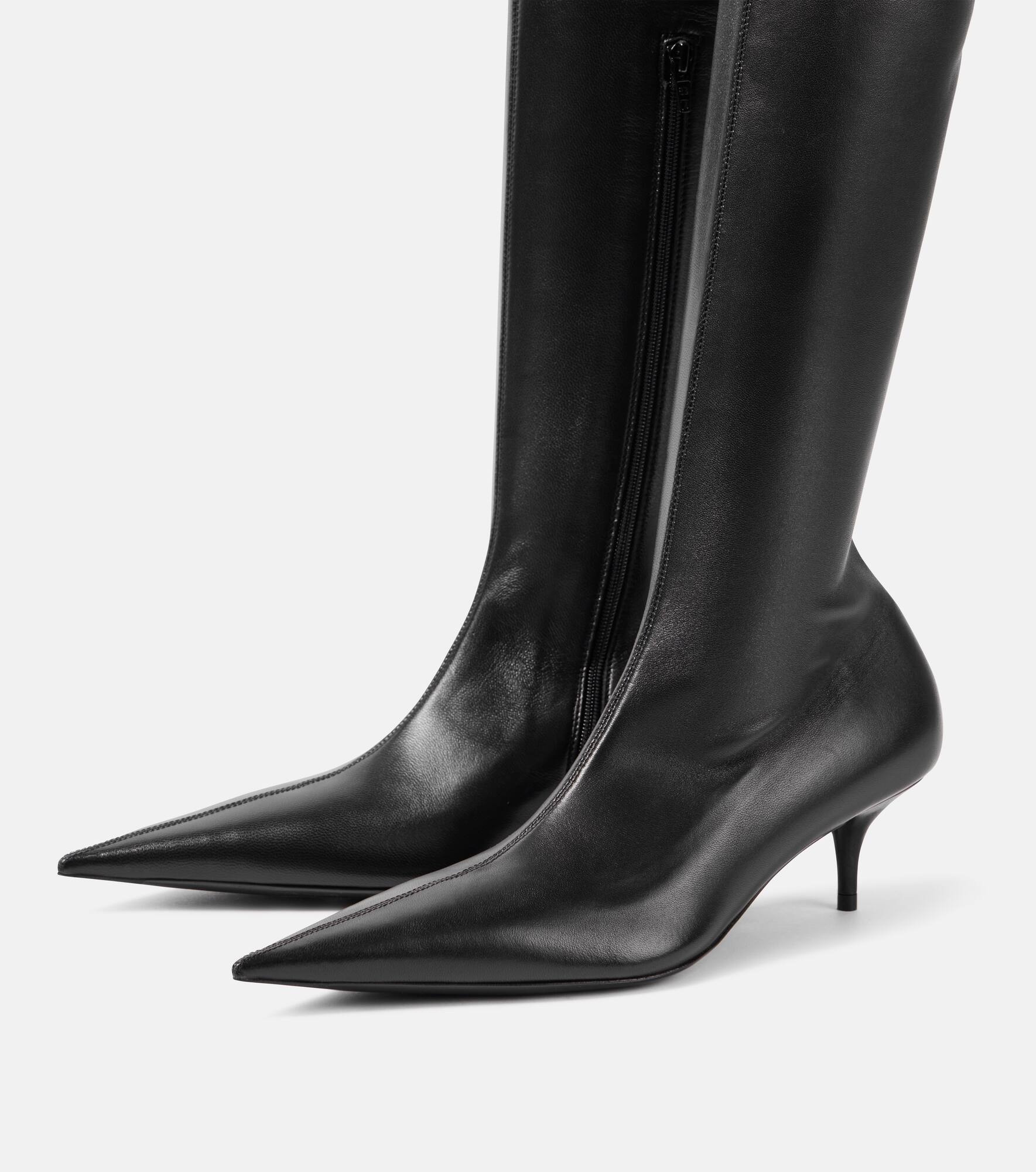 Avenue leather over-the-knee boots - 4