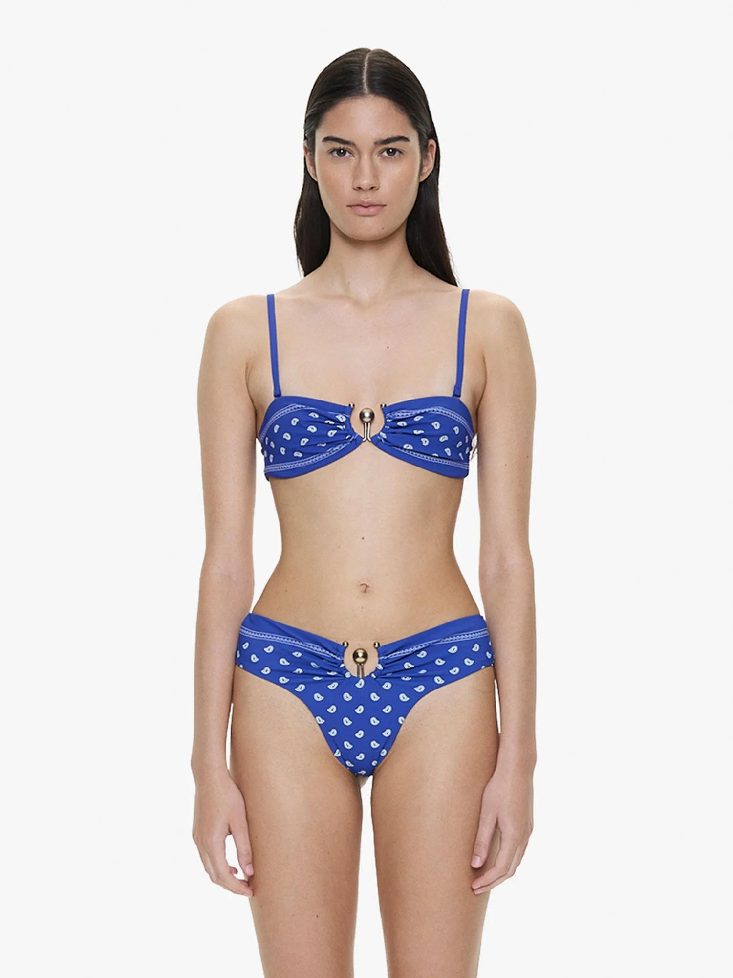 Bandana Ruched Orbit Bandeau - 1