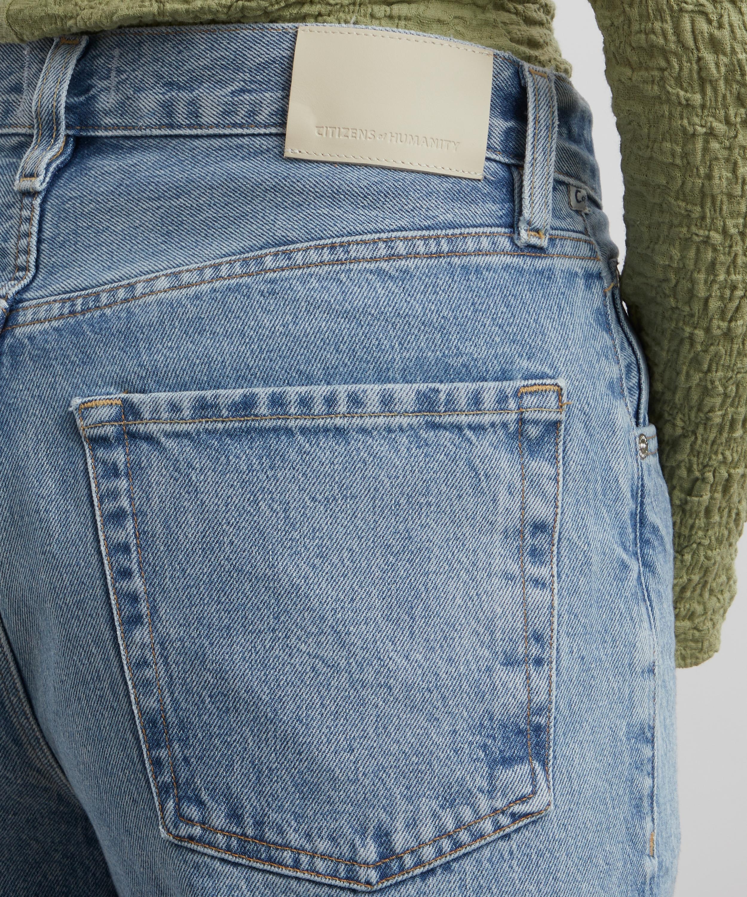 Ayla Baggy Cuffed Crop Jeans in Gemini - 5